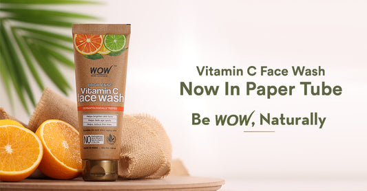 WOW Skin Science Launches Paper Tube With Vitamin C Face Wash