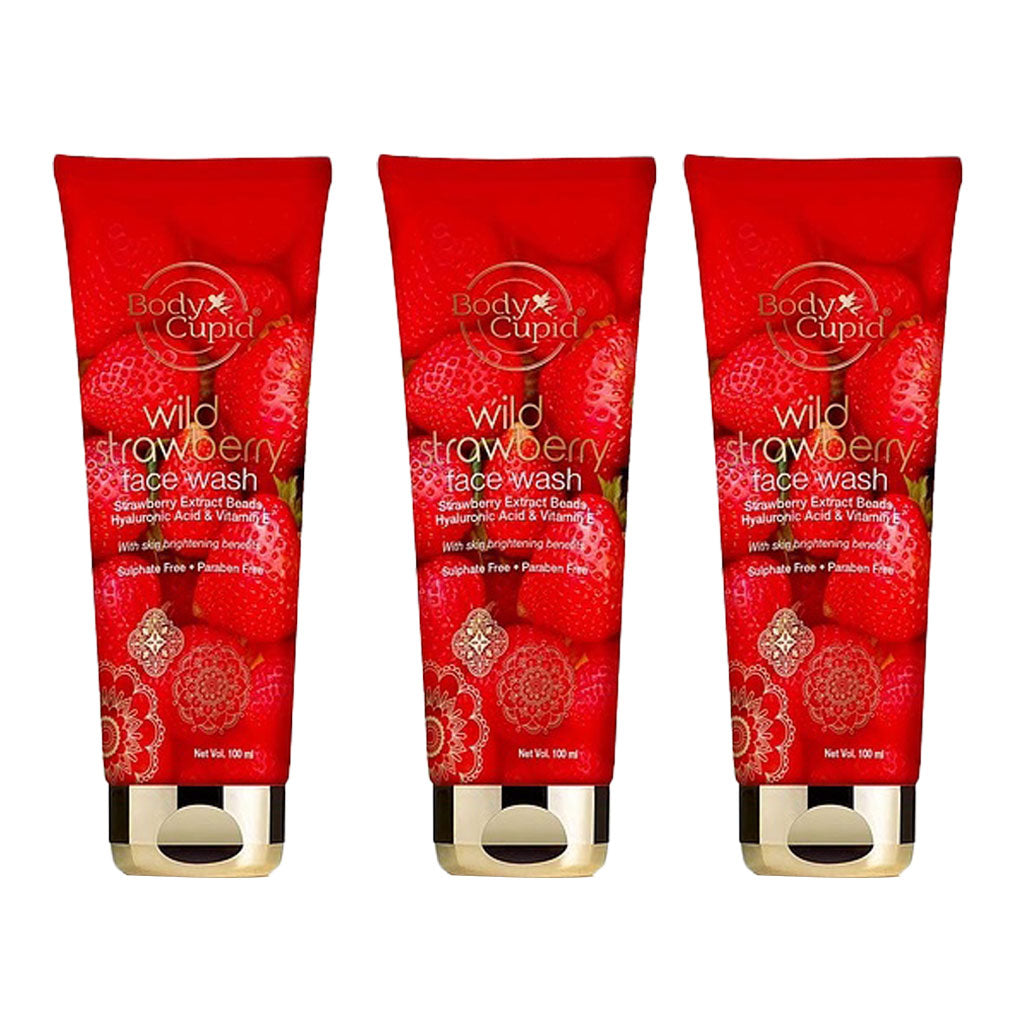 Wild Strawberry Face Wash - For Skin Brightening - Use Daily In Morning & Night