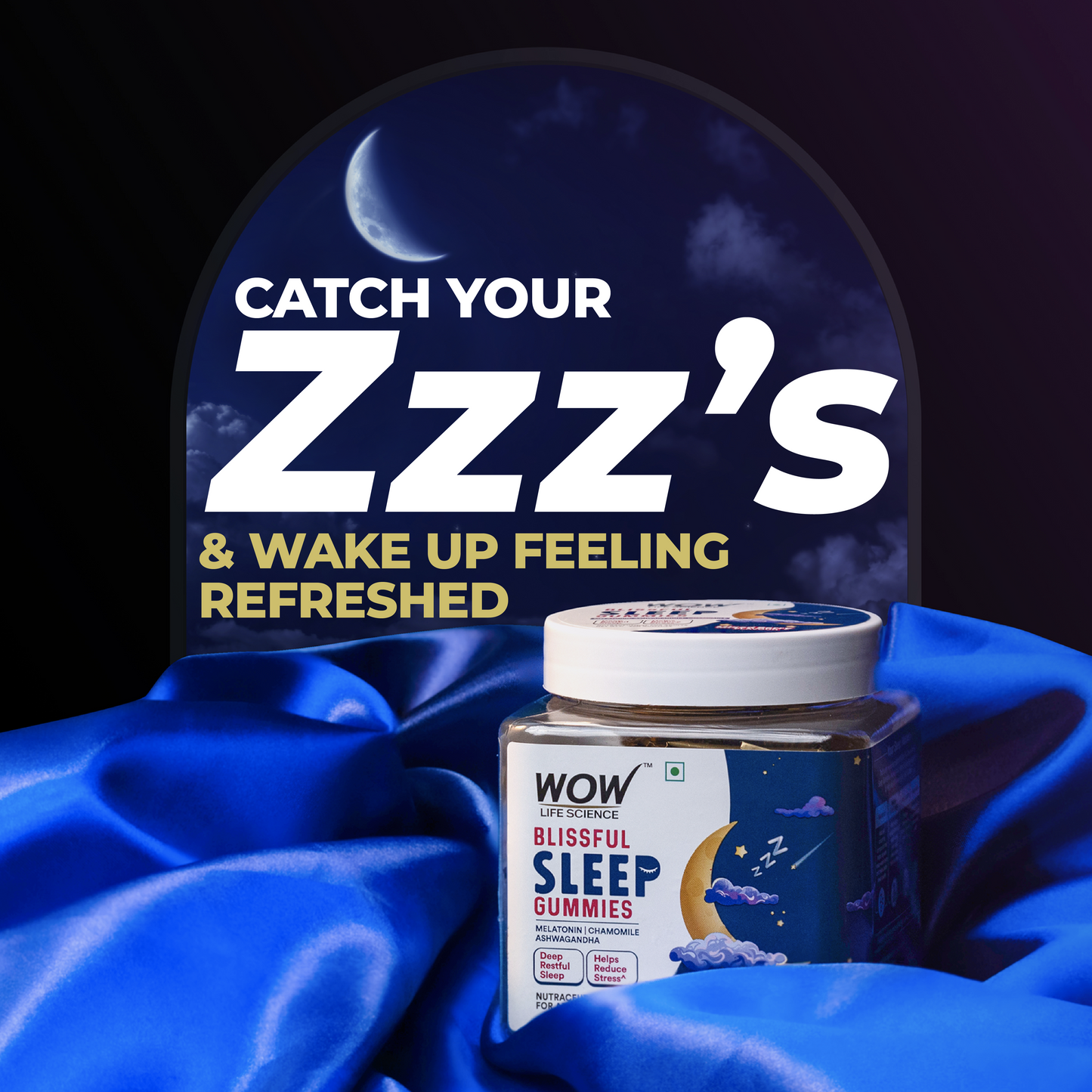 Blissful Sleep Gummies With 5mg Melatonin For Stronger & Stress Free Sleep