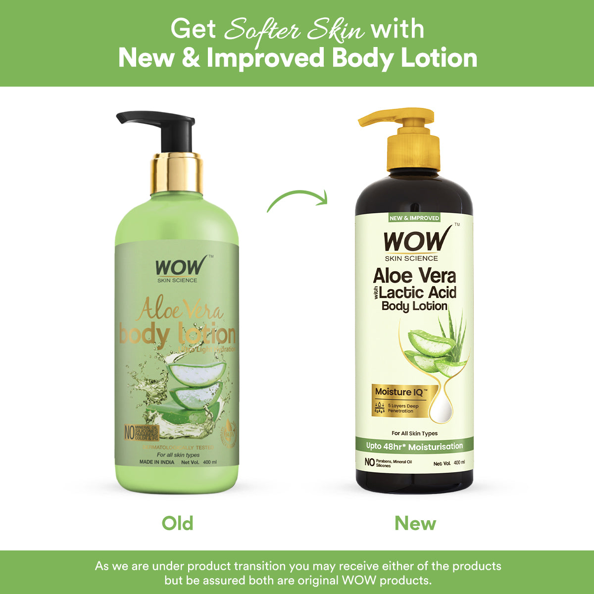 Aloe Vera Body Lotion (Ultra Light) For Dry Skin