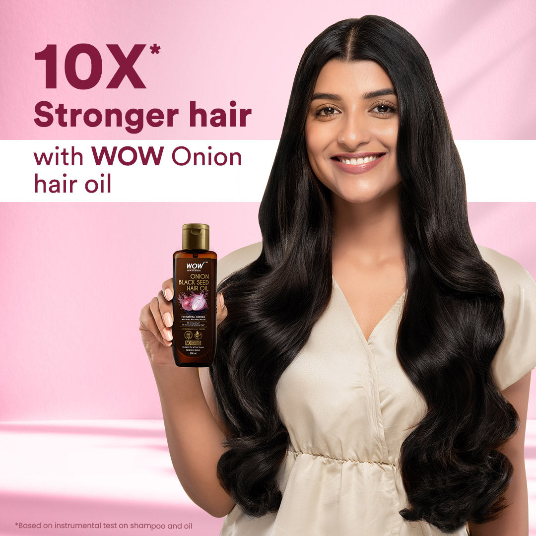 Onion Hair Oil For Hair Fall Control - With Black Seed Oil Extracts - 200 ML