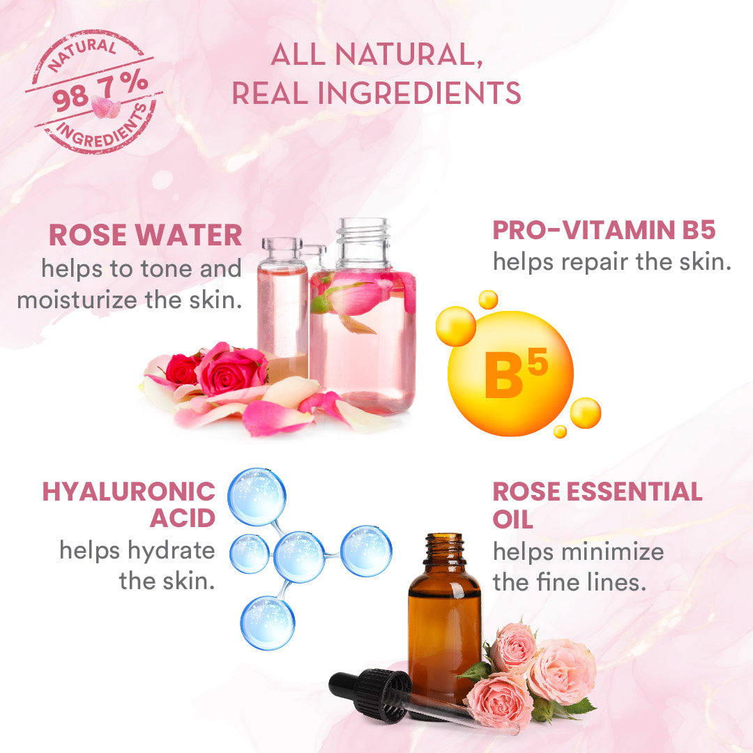 Himalayan Rose Face Serum - for Hydrating & Toning Skin