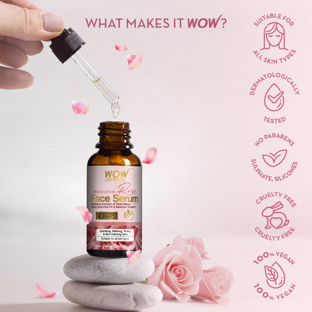 Himalayan Rose Face Serum - for Hydrating & Toning Skin