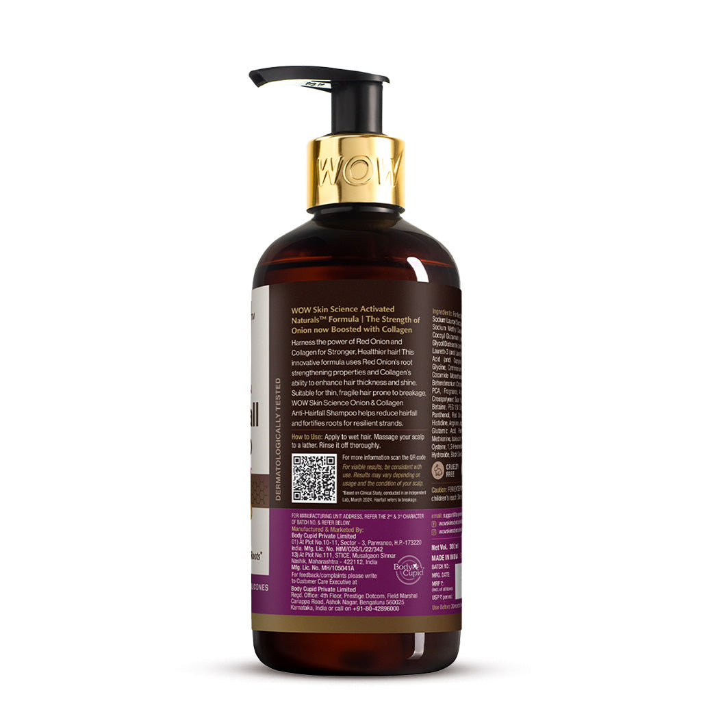 Onion And Collagen Anti-Hairfall Shampoo - 300 ml