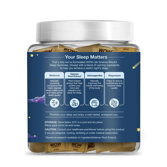 Blissful Sleep Gummies With 5mg Melatonin For Stronger & Stress Free Sleep