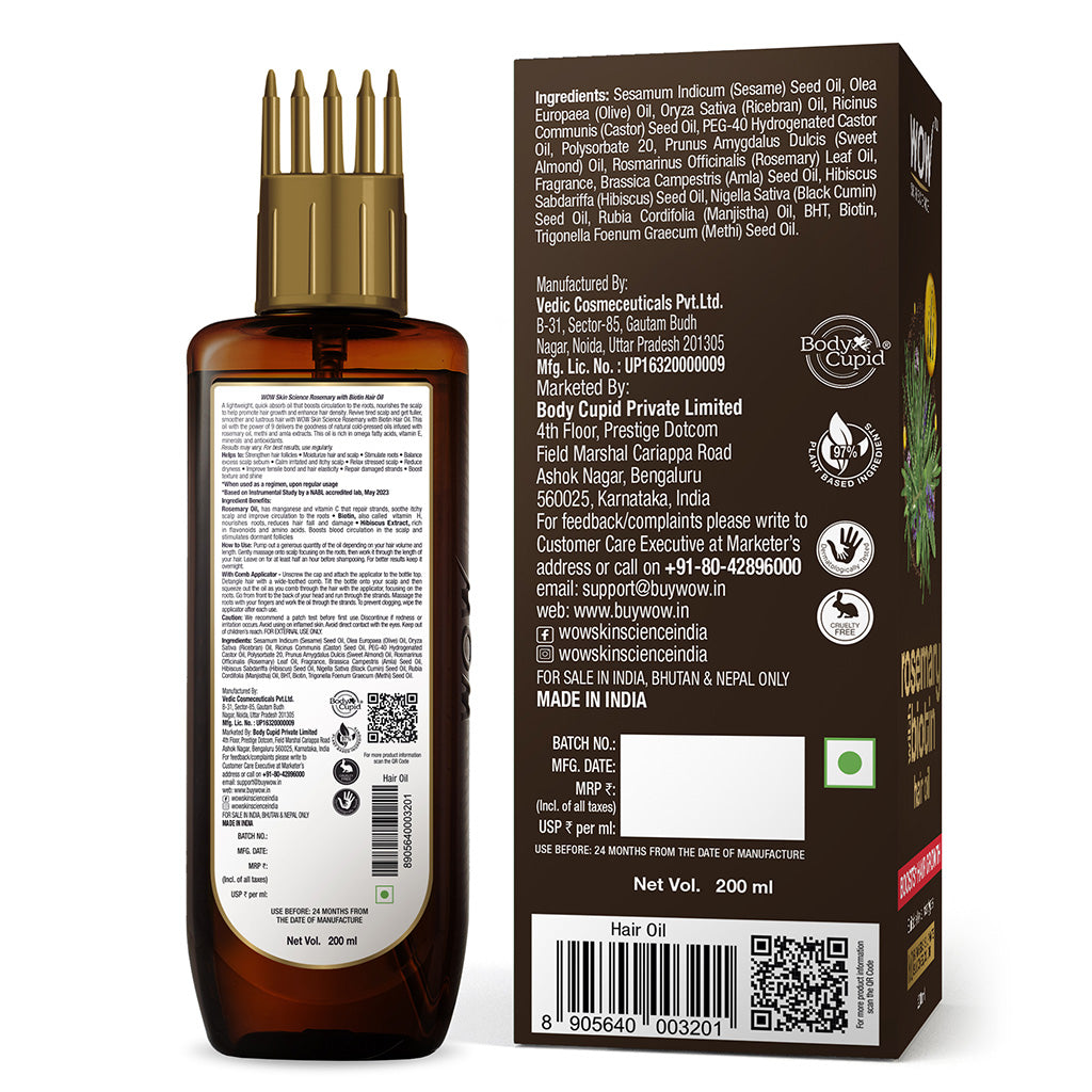 Rosemary & Biotin Hair Growth Oil