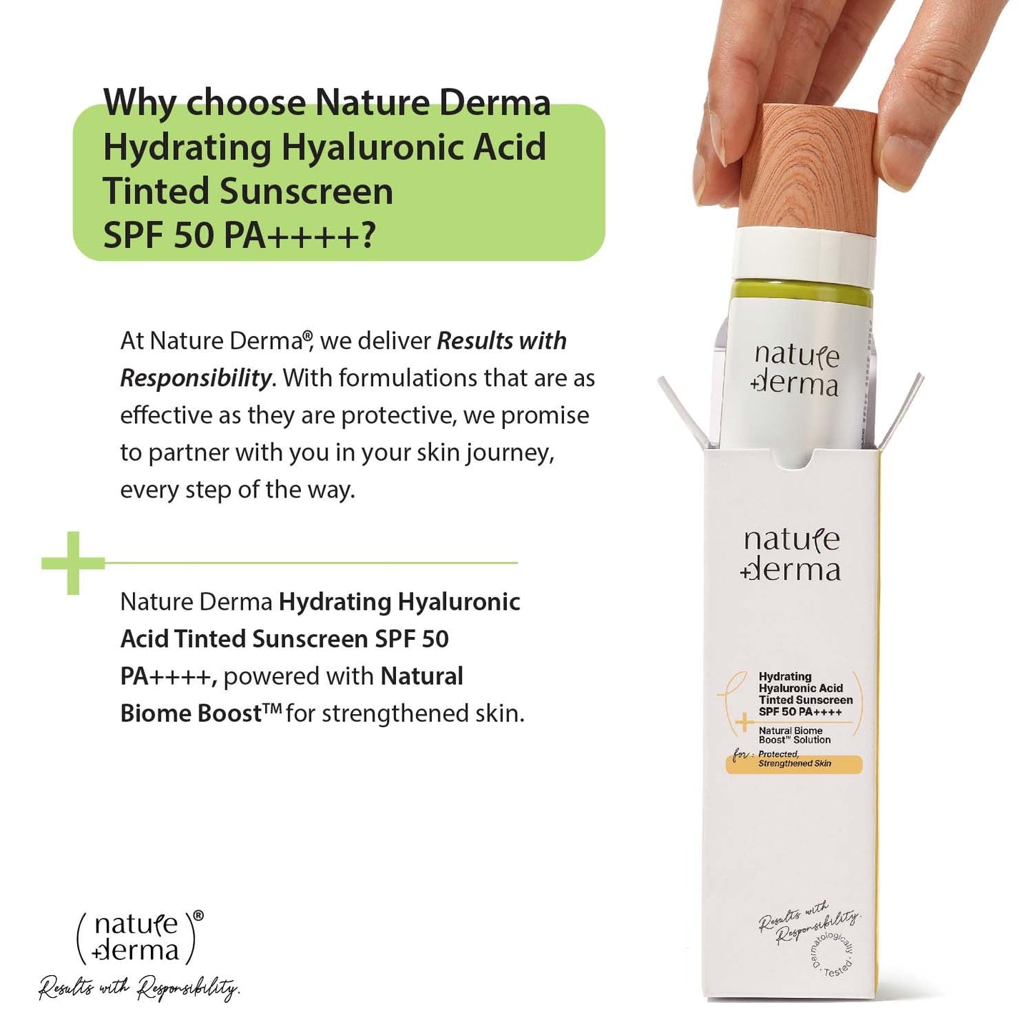 Hydrating Hyaluronic Acid Tinted Sunscreen SPF 50 PA++++  with Natural Biome-Boost™ Solution - 50 ml