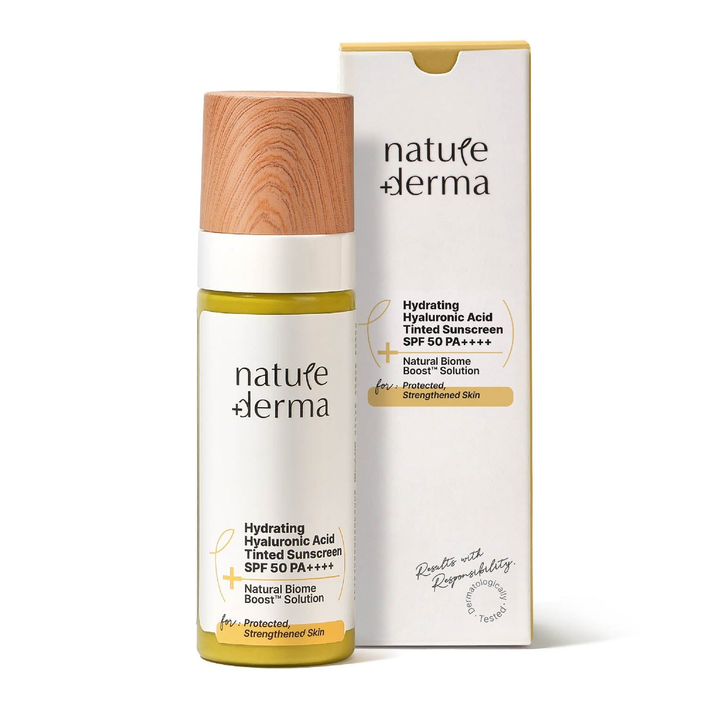 Hydrating Hyaluronic Acid Tinted Sunscreen SPF 50 PA++++  with Natural Biome-Boost™ Solution - 50 ml