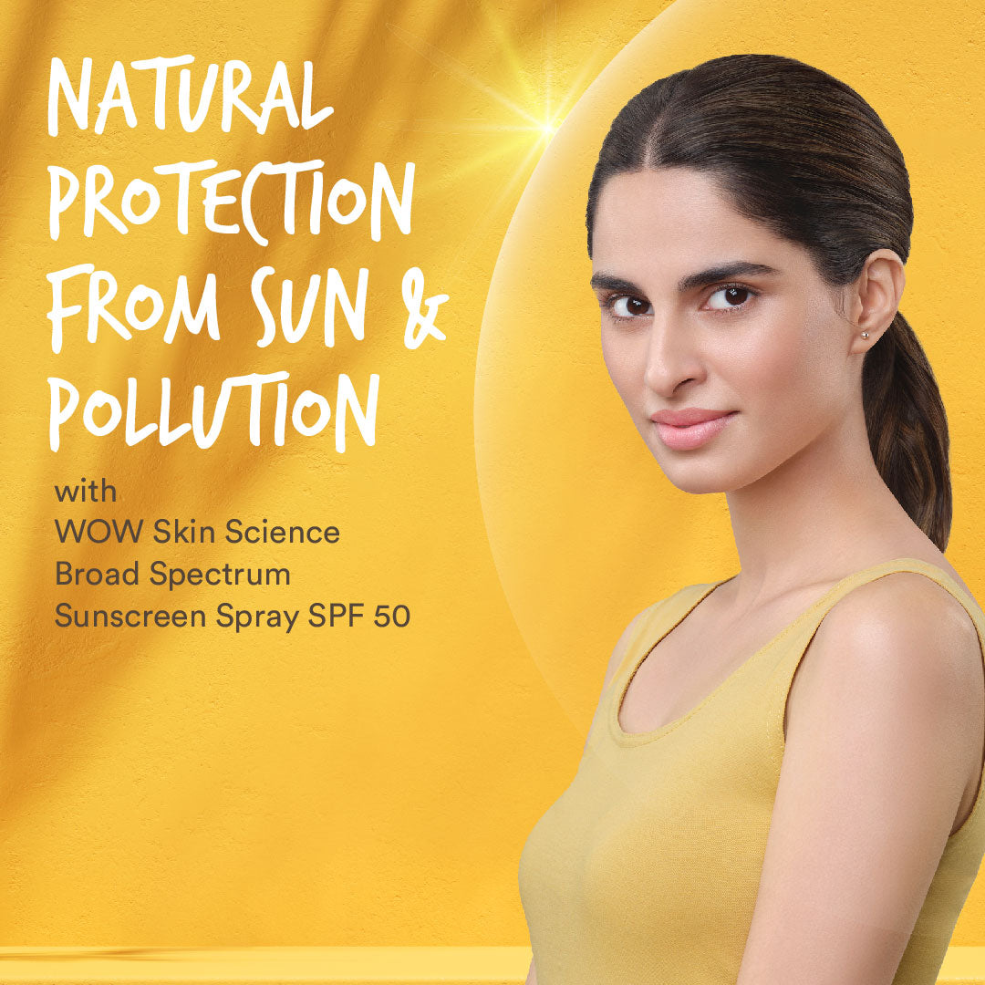 UV Water Transparent Sunscreen Spray SPF 50 - Quick Absorbing,Oil Free,Non Sticky-with Raspberry & Carrot Seed Extract - 100 ml