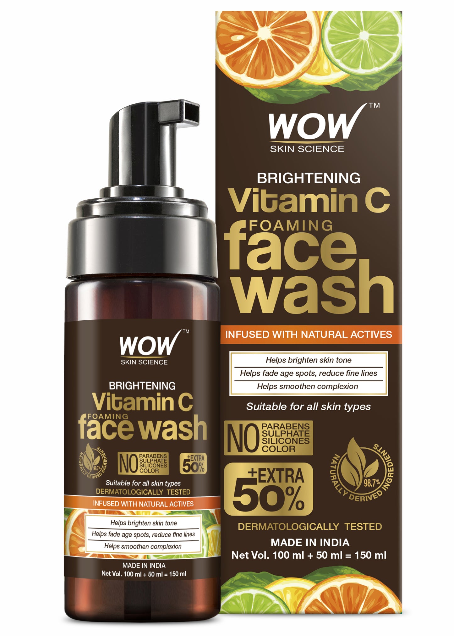 Vitamin C Foaming Face Wash for Skin Brightening