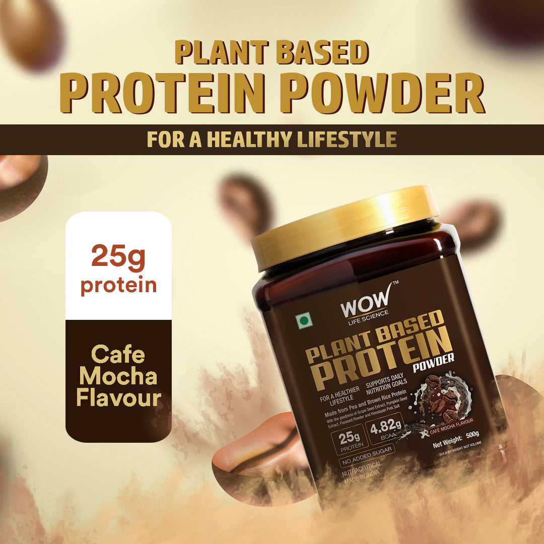 Plant Based Protein Powder - Cafe Mocha Flavour - 500g