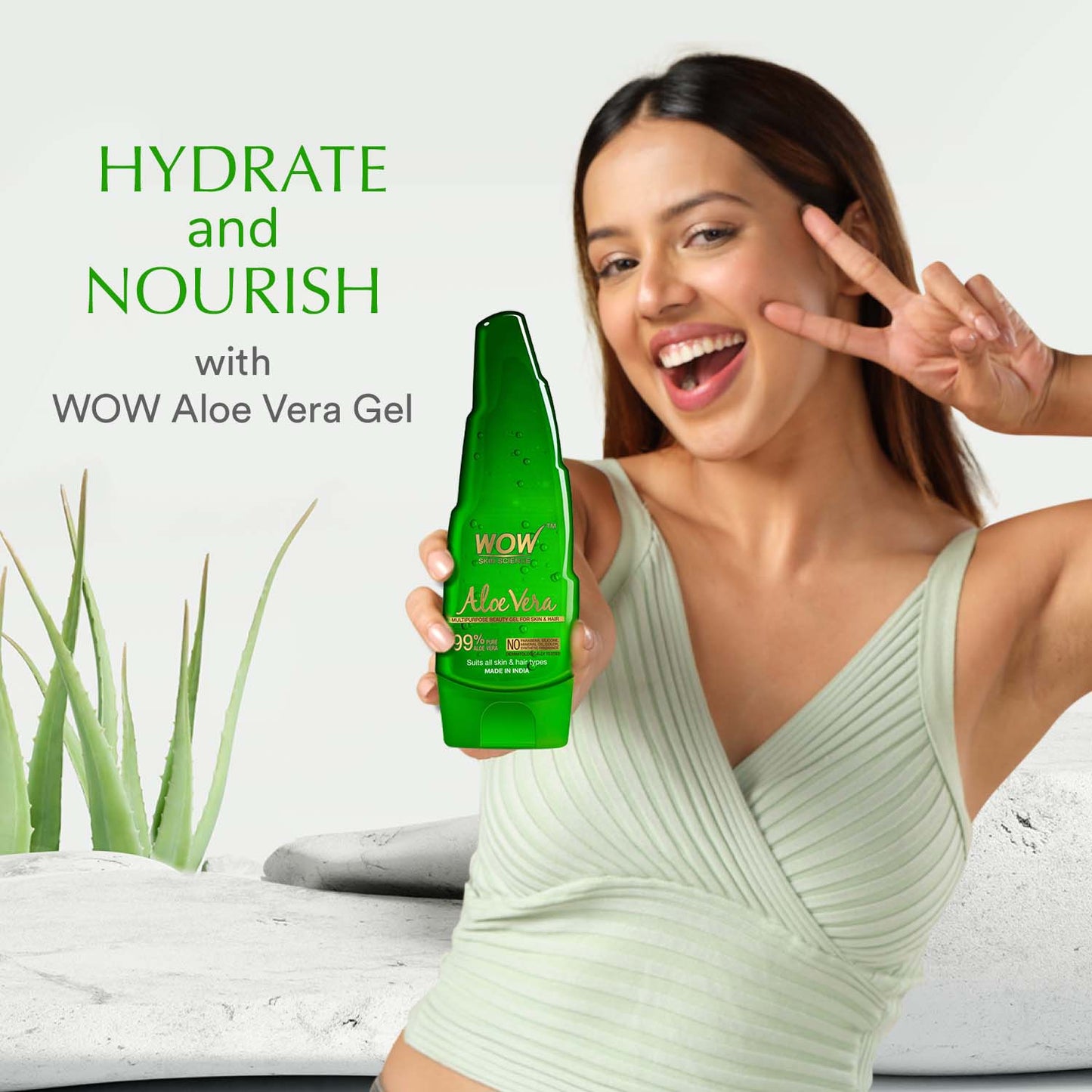 Hydrate and Nourish with Aloe Vera Gel