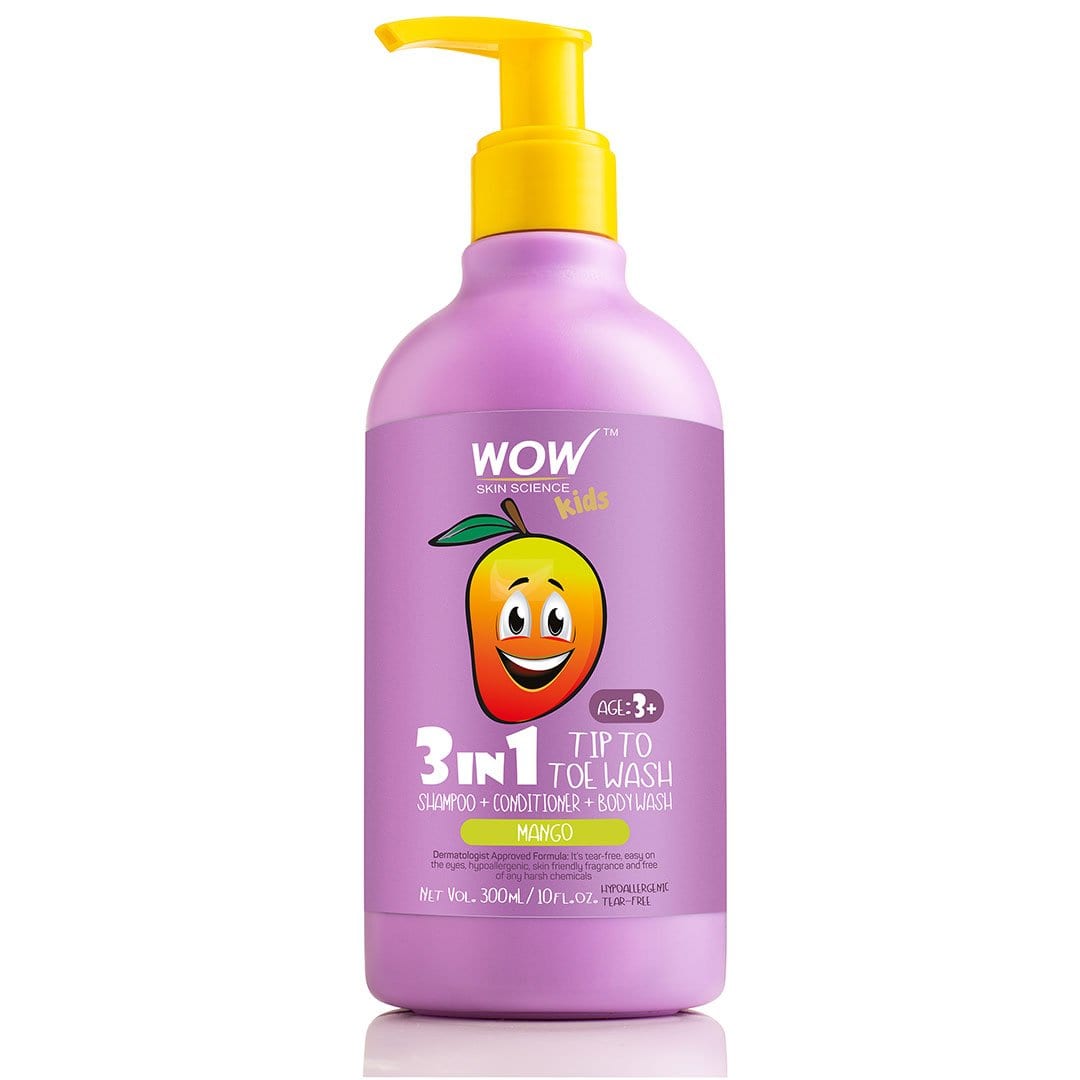 3-in-1 Tip to Toe Wash - Mango Kids Shampoo + Conditioner + Body Wash - 300 ml