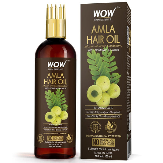 Amla Hair Oil - For Dry, Itchy Scalp and Limp hair - For Men and Women