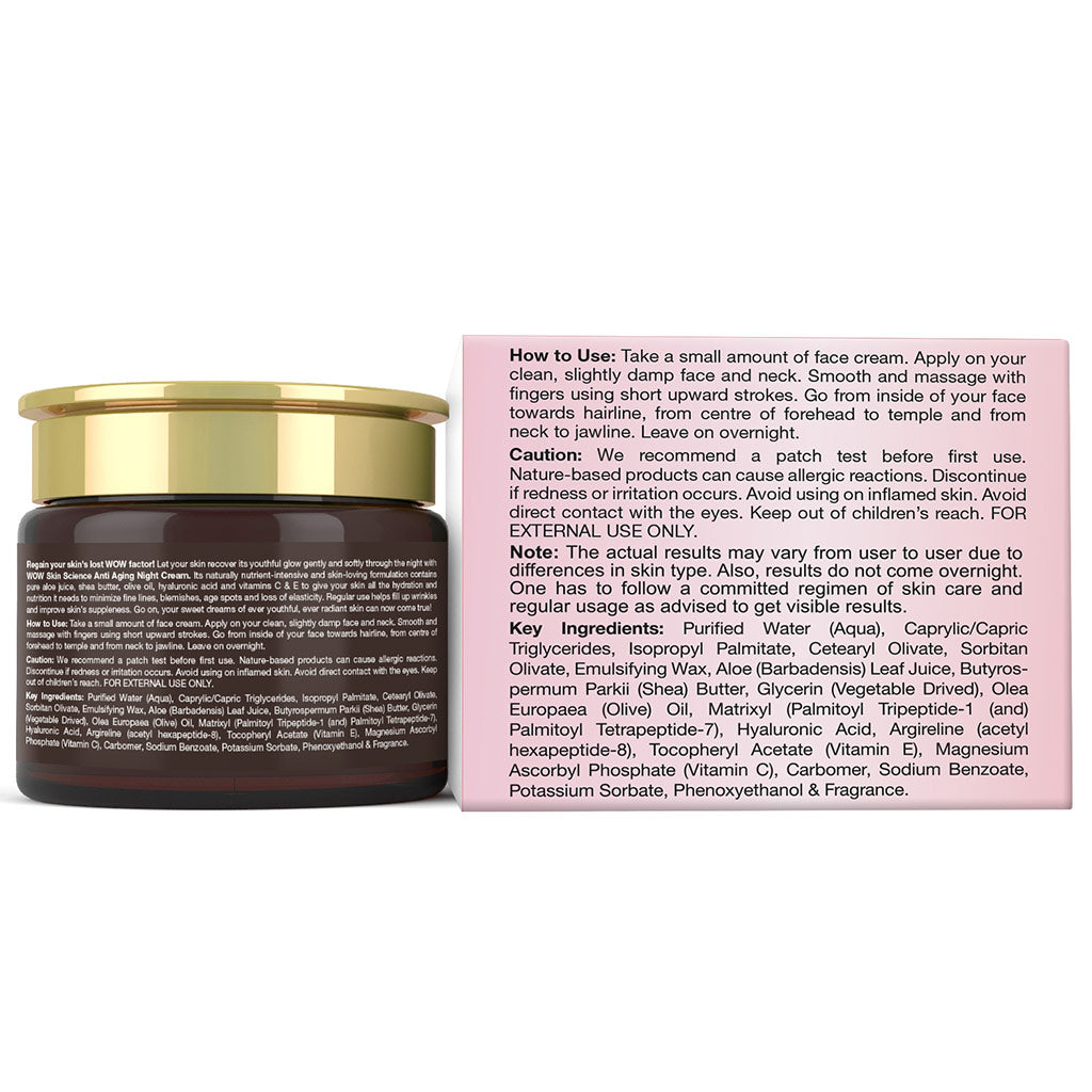 Anti Aging Night Cream - Helps Evoke Youthful Glow - 50 ml