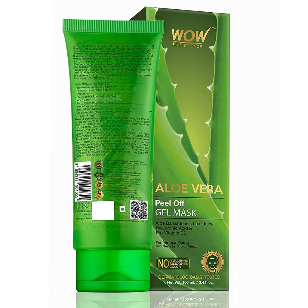 Aloe Vera with Hyaluronic Acid & Pro Vitamin B5 Peel Off Gel Mask