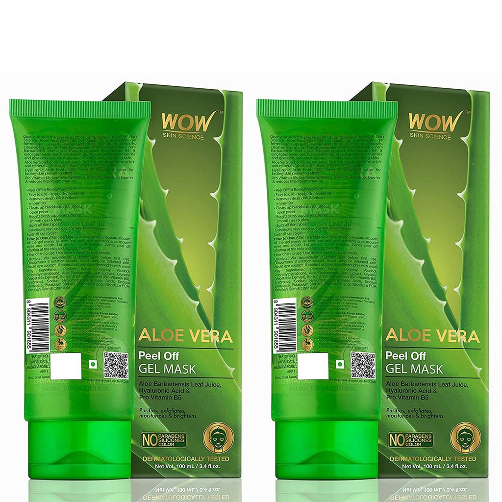 Aloe Vera with Hyaluronic Acid & Pro Vitamin B5 Peel Off Gel Mask