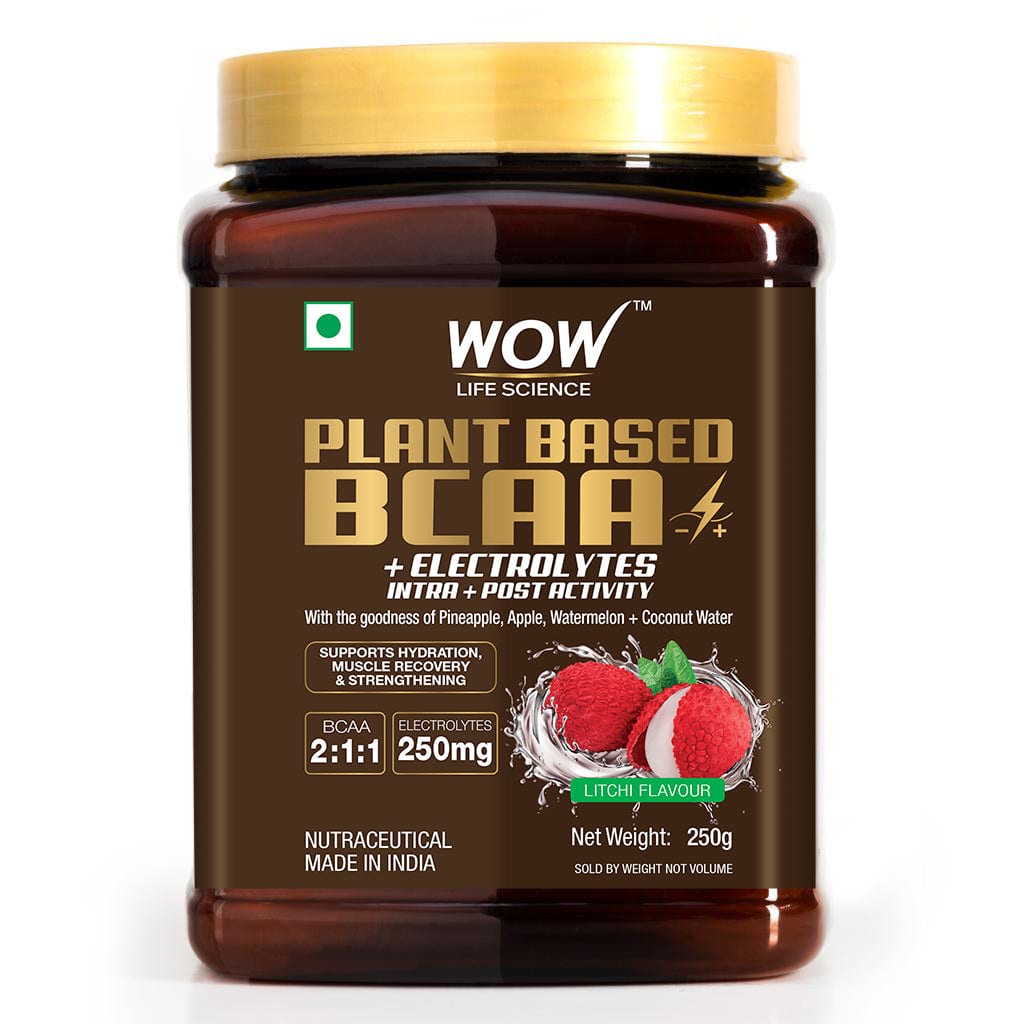 Plant Based BCAA Supplement For Muscle Recovery, Growth and Muscle Strengthening - Litchi 250g