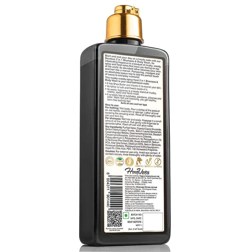 Bourbon 2-In-1 Shampoo + Body Wash