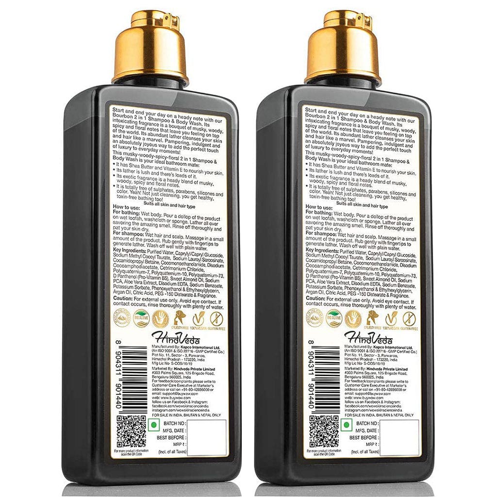 Bourbon 2-In-1 Shampoo + Body Wash