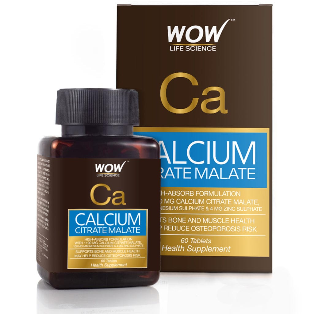 WOW Life Science Calcium Citrate Malate 60 Capsules - BuyWow