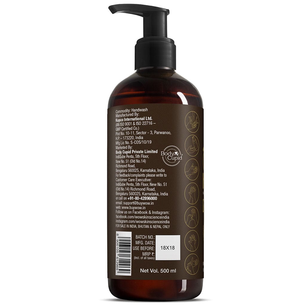 Fresh Aqua Hydrating Handwash - 20 Seconds  - No Sulphate, Parabens, Silicones, Color & Triclosan - 500 ml