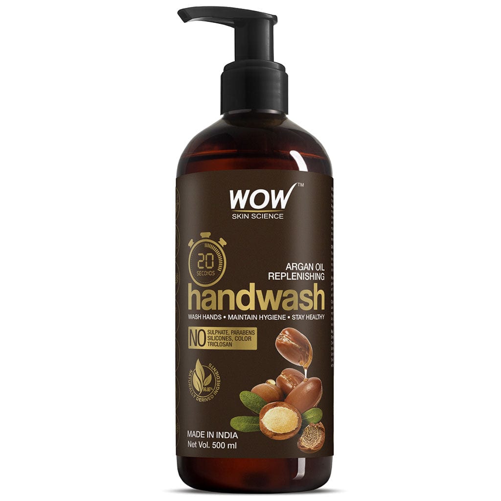 Argan Oil Replenishing Handwash - 20 Seconds  - No Sulphate, Parabens, Silicones, Color & Triclosan - 500 ml