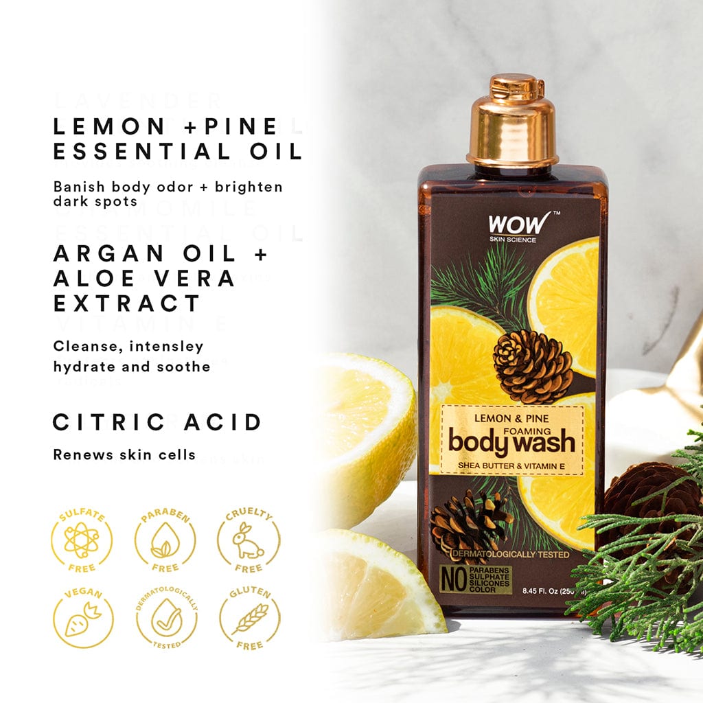 Lemon & Pine Foaming Body Wash