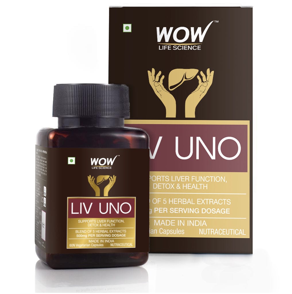 Liv Uno (Blend of 5 Herbal Extracts) 500 mg - 60 Vegetarian Capsules