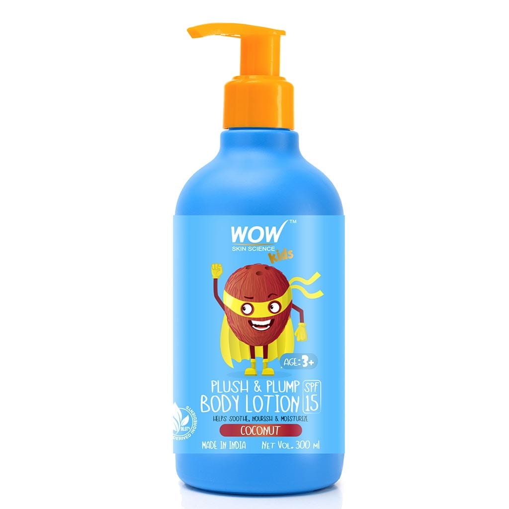 Kids Plush & Plump Body Lotion - Coconut - SPF 15 - No Parabens, Mineral Oil, Silicones & Color - 300 ml