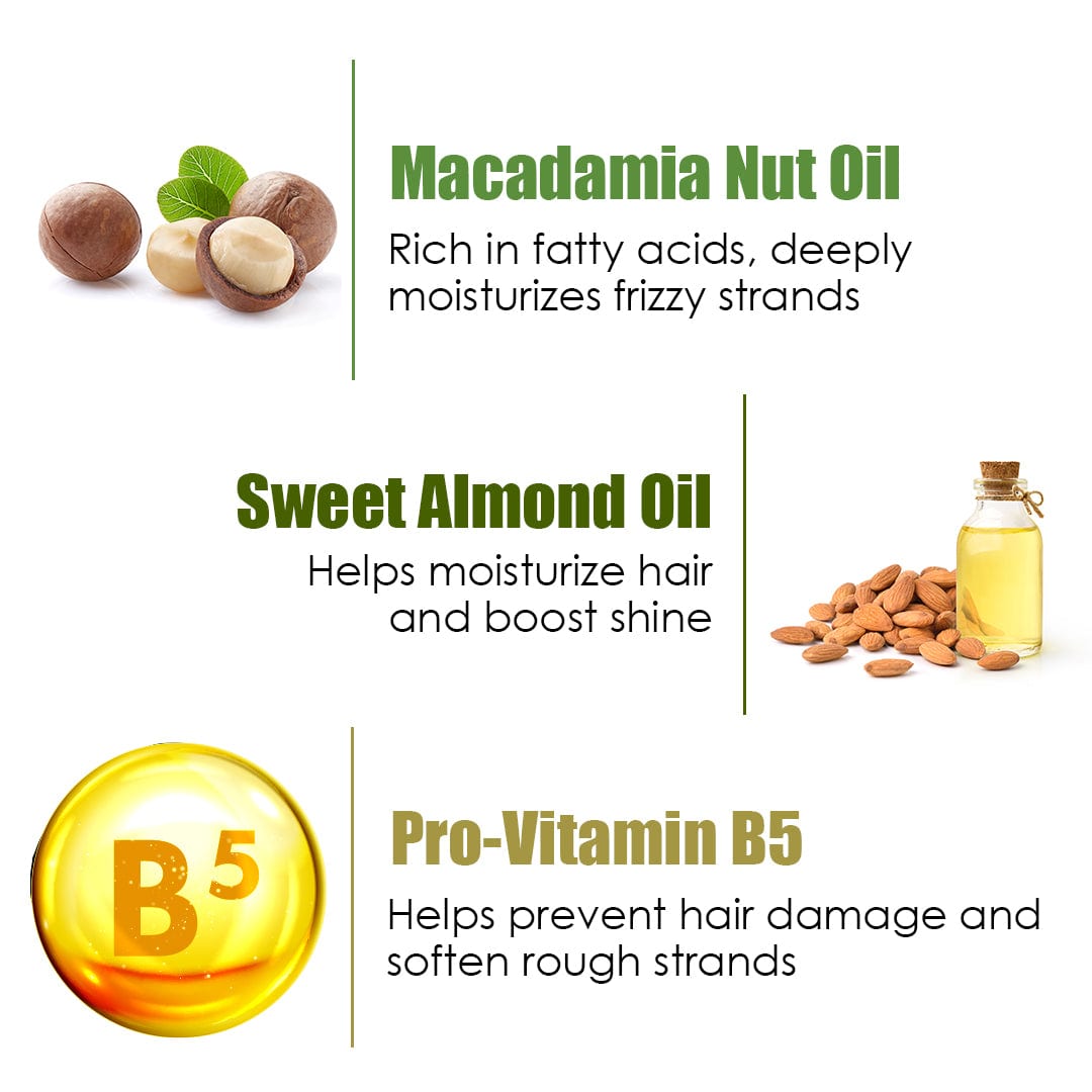 Macadamia Nut Oil Conditioner  - Deeply Rejuvenating - Softening & Smoothening Care - No Mineral Oil, Parabens, Silicones & Color - 300ml