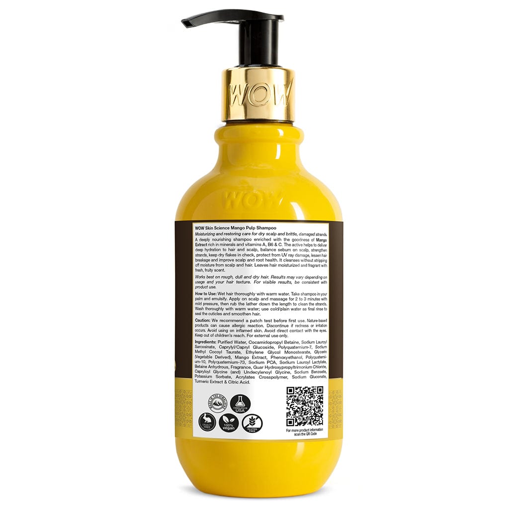 Mango Shampoo For Healthy Hair - No Sulphate, Parabens, Silicones, Synthetic Color, PEG - 300mL