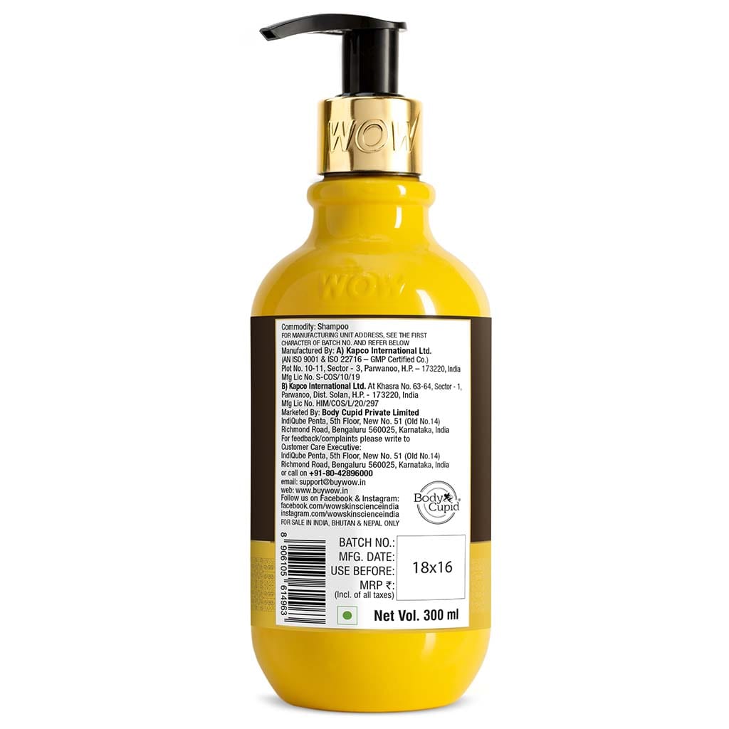 Mango Shampoo For Healthy Hair - No Sulphate, Parabens, Silicones, Synthetic Color, PEG - 300mL