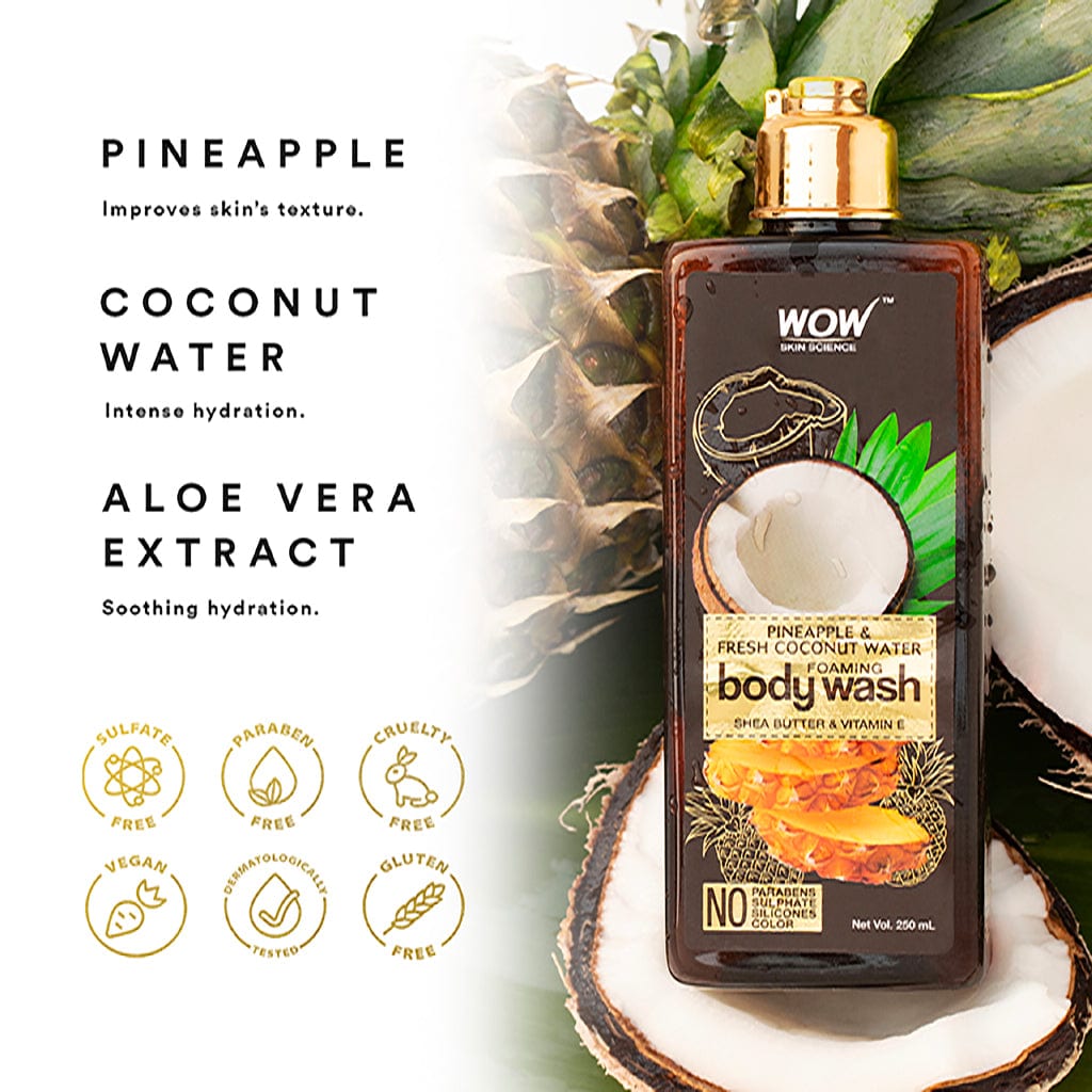 Pineapple & Fresh Coconut Water Foaming Body Wash