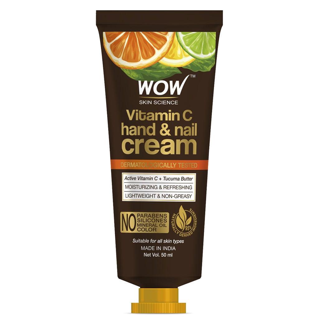 Vitamin C Hand & Nail Cream - Moisturizing & Refreshing - Lightweight & Non-Greasy - Quick Absorb - for All Skin Types