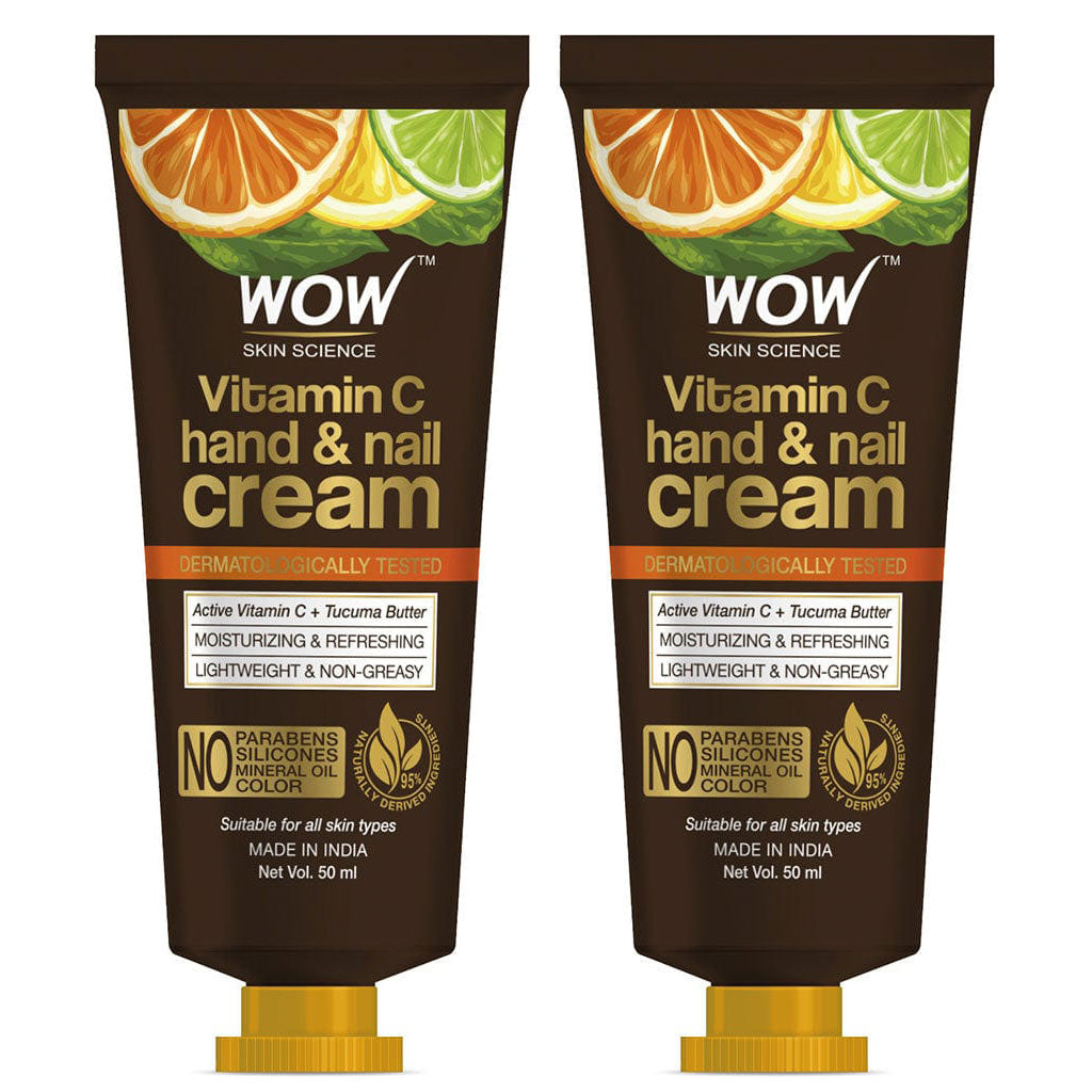 Vitamin C Hand & Nail Cream - Moisturizing & Refreshing - Lightweight & Non-Greasy - Quick Absorb - for All Skin Types