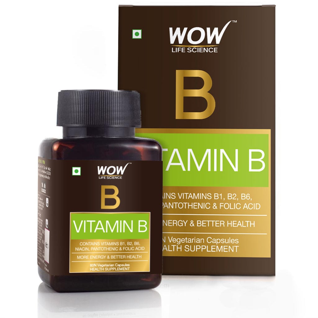 WOW Life Science Vitamin B 60 Capsules - BuyWow