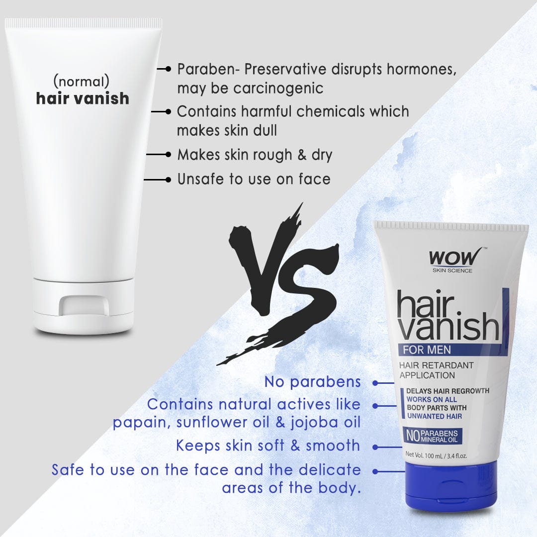 WOW Skin Science Hair Vanish For Men - No Parabens & Mineral Oil - 100 ml - BuyWow