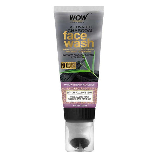 Activated Charcoal Face Wash - Remove Pollutants & Dirt - For Men