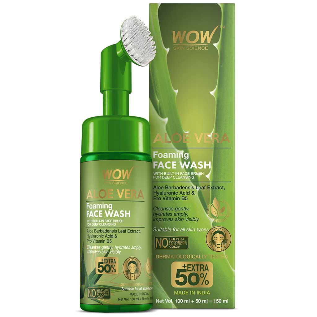 Aloe Vera Face Wash with Built in Brush - 150mL