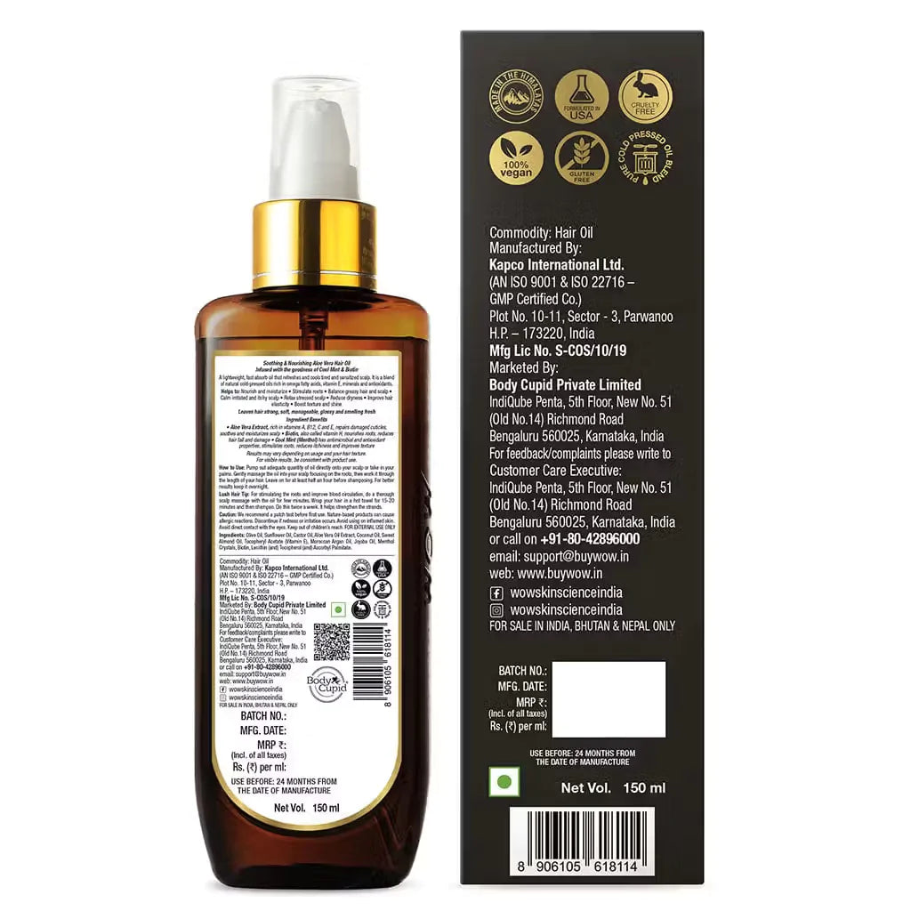 Aloe Vera Hair Oil