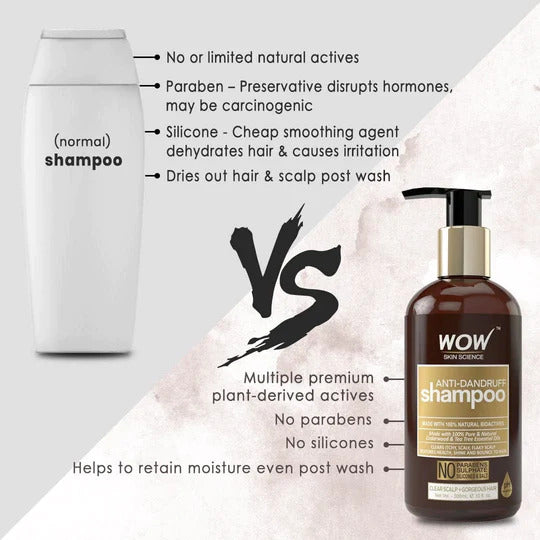 Normal Shampoo vs Anti Dandruff Shampoo