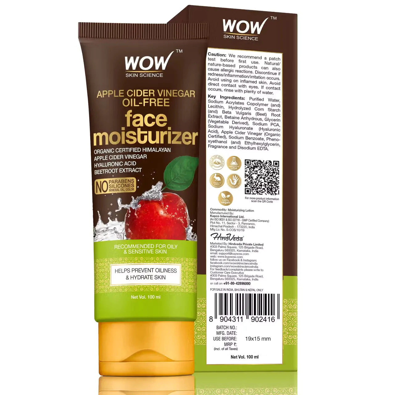 Apple Cider Vinegar Face Moisturizer For Oily And Dehydrated Skin