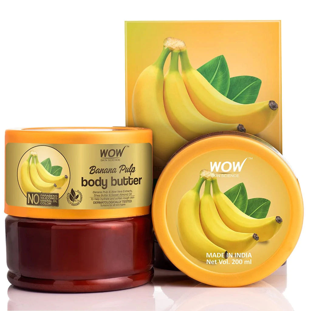 Banana Pulp Body Butter - To help hydrate and soften rough sin - Unisex