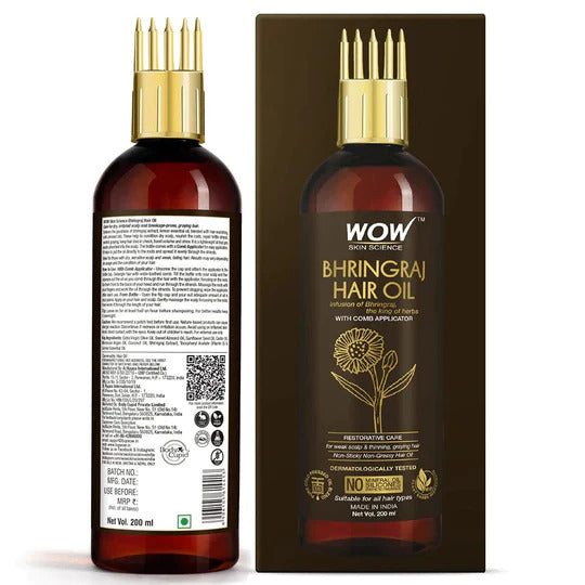 Bhringraj Hair Oil With Comb Applicator Information - 200 ml