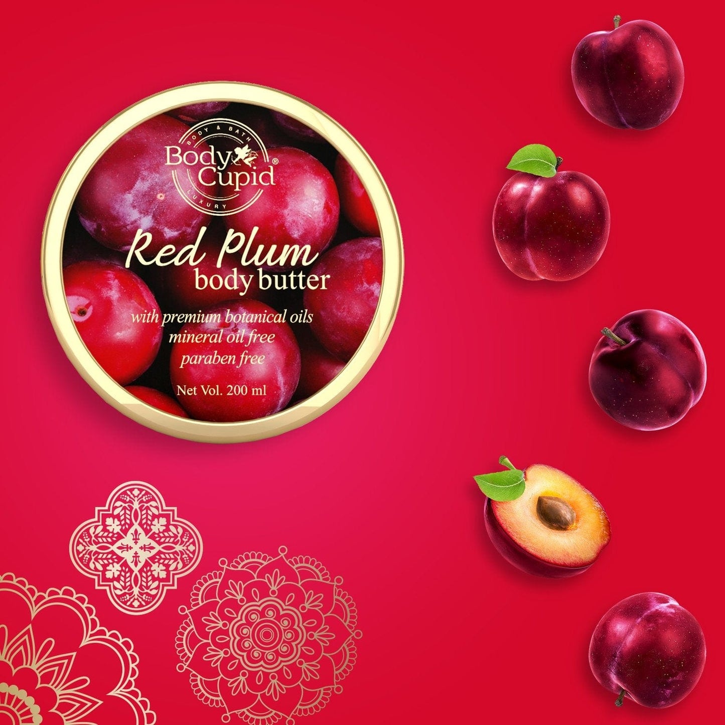 Red Plum Body Butter For Deep Hydration - 200 ml