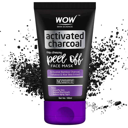 Activated Charcoal Peel Off Mask - For Detoxifiy Skin & Remove Blackheads - For Men & Women