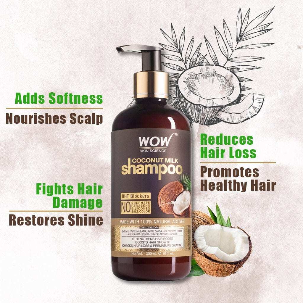 Coconut Milk Shampoo - Helps Nourish Hair Roots & Repair Weak Strands