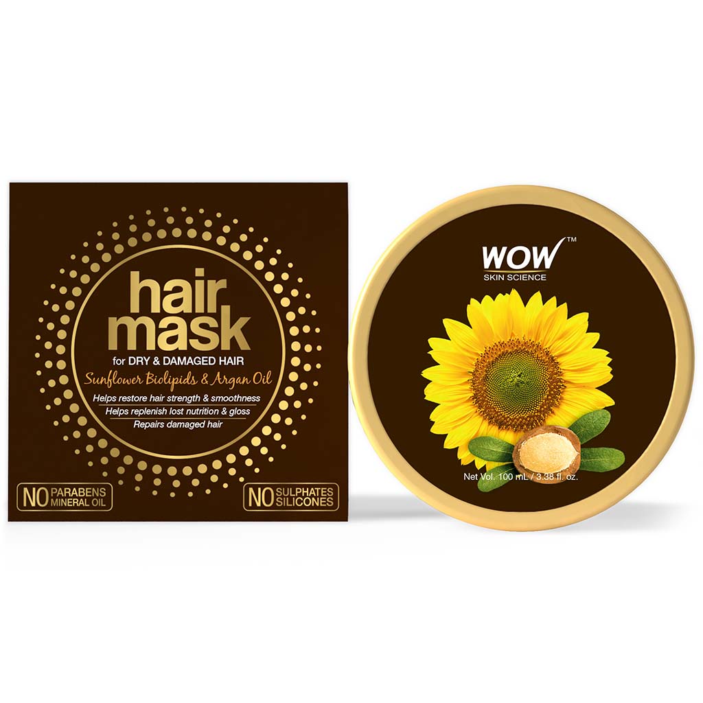 Sunflower Biolipids & Argan Oil Hair Mask for Dry & Damaged Hair