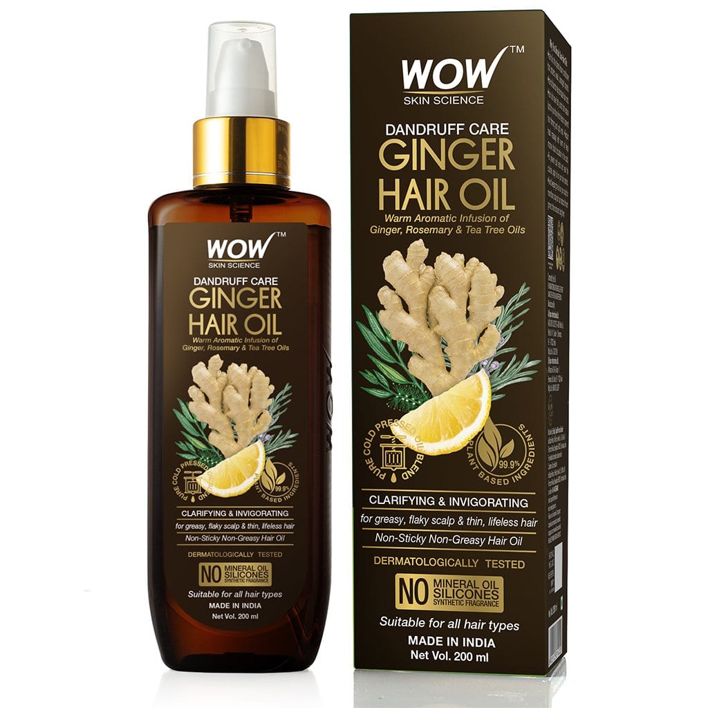 Ginger Hair Oil for Dandruff Care - for All Hair Types - 200 ml